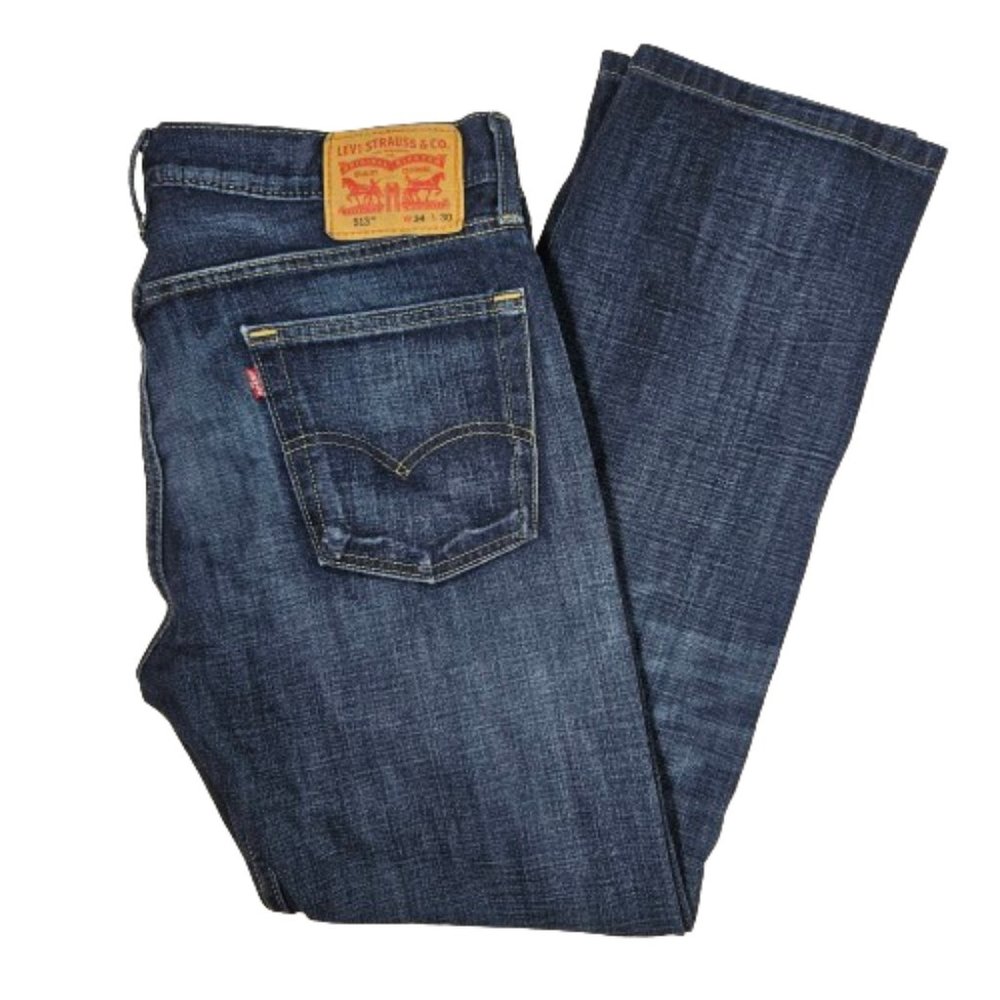 Levi's 513 Men's Size 34 x 30 Blue Jeans Cotton